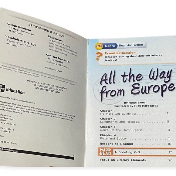 All The Way From Europe By Hugh Brown Children's Nonfiction Book Illustrated - Picture 2 of 3